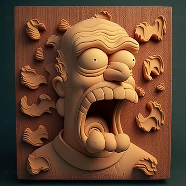 3D model st Homer Simpson (STL)